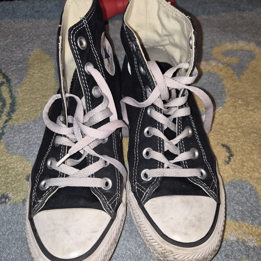 Converse Black and White High-Top Sneakers